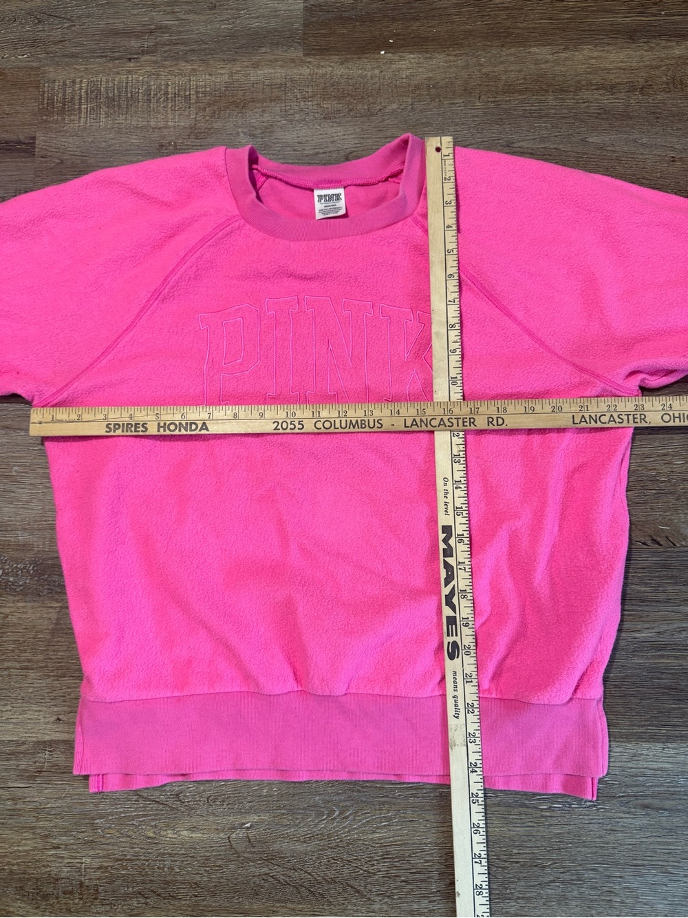 Victoria's Secret PINK Hot Pink Crewneck Sweatshirt - Picture 4 of 4